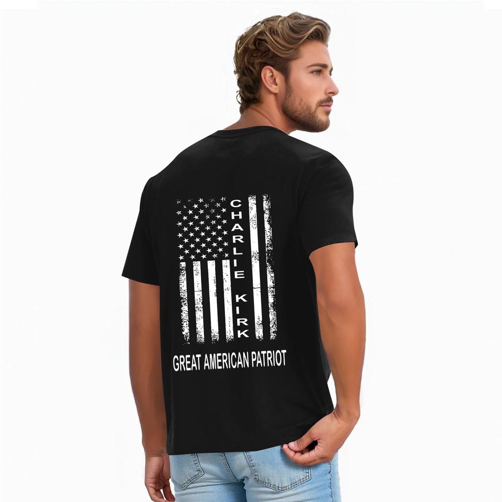 Men's Casual Daily Printed Top Round Neck T-shirt