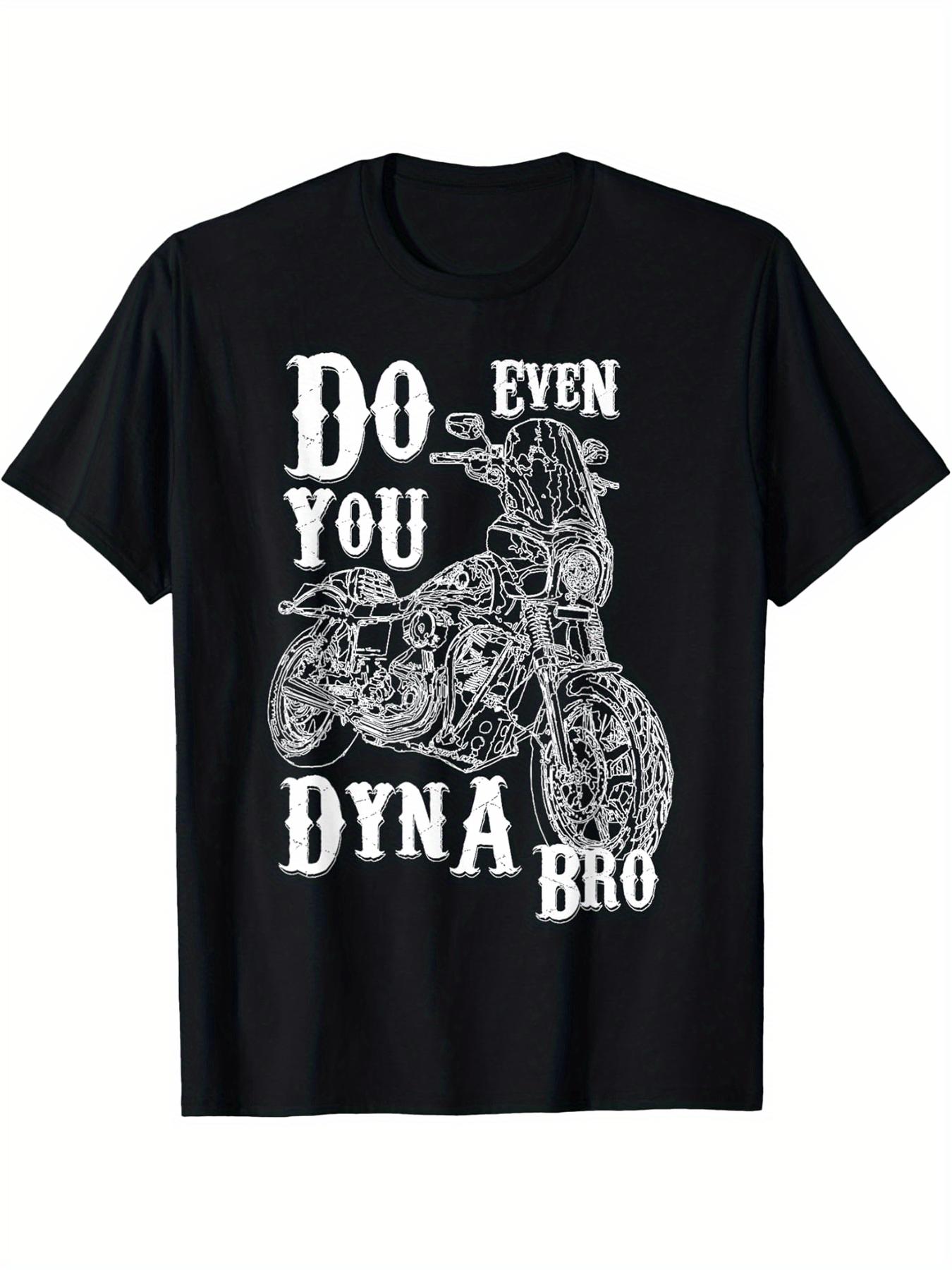 

Motorcycle T-shirt Harley motorcycle and letter print short-sleeved Tees Casual versatile style Suitable for summer outings wear S