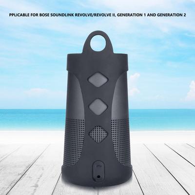 Tragbare Bluetooth-kompatible Lautsprechertasche Stoßfeste Lautsprecher-Schutzhülle mit Karabiner für Bose SoundLink Revolve/Revolve+ I II