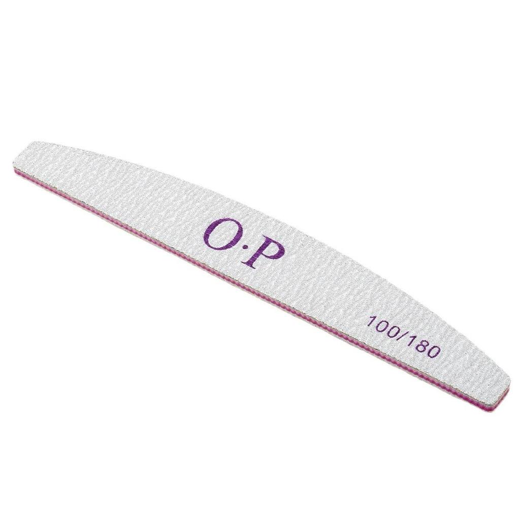 Fuji Star Wear-Resistant Nail Art Sanding Strip - Purple Core Half-Moon Toothed Rubber Board Scrubber