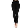 Pantaloni da lavoro da donna a vita alta, skinny, comodi ed elasticizzati, vestibilità slim, da infilare per il lavoro