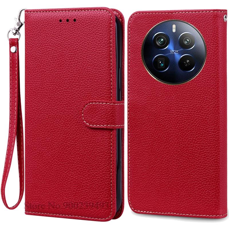 For Realme 12 Pro Plus Case Leather Wallet Flip Cover Phone Case For Realme 12 Pro 5G Case Coque Fundas For Realme 12 Pro+ Cover