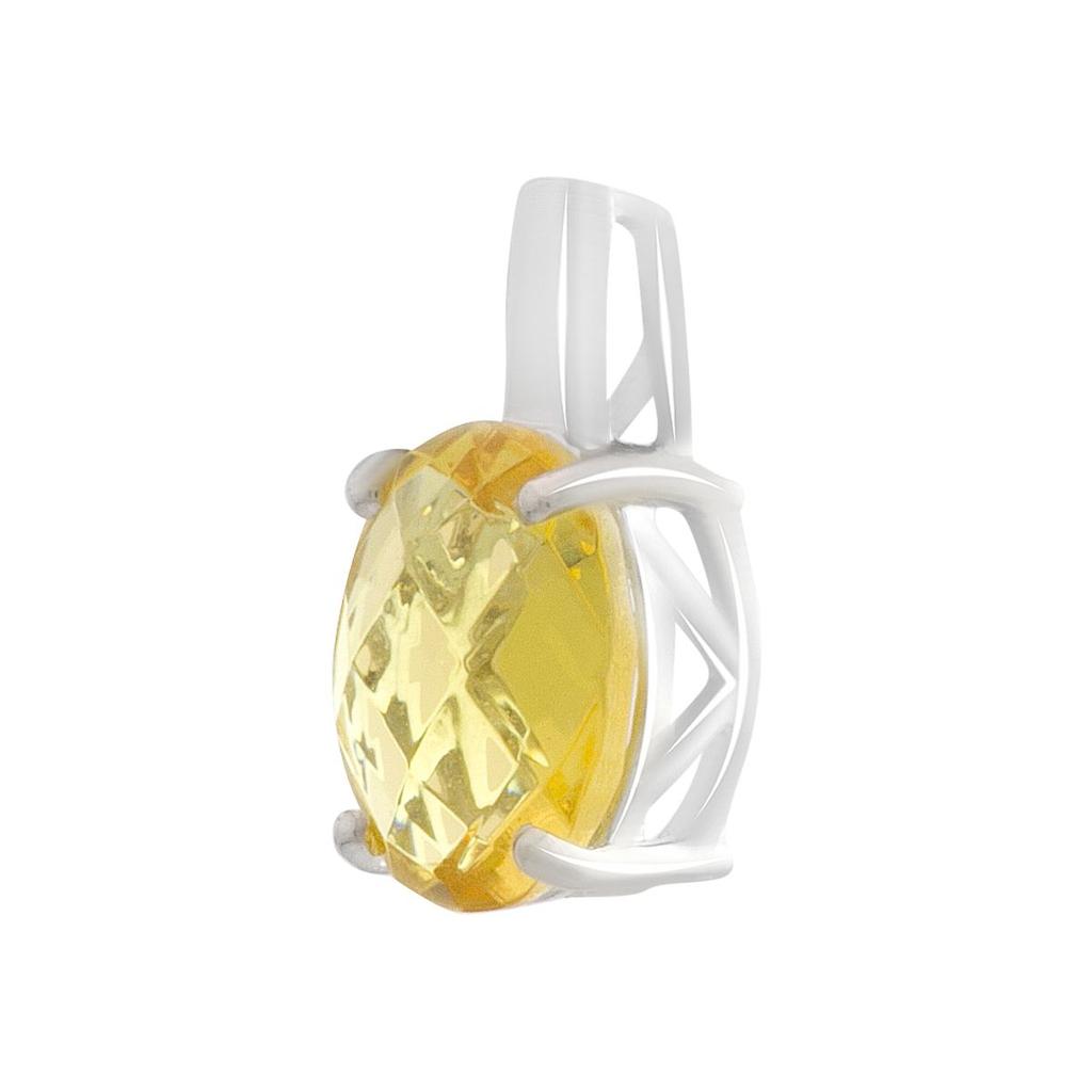 Серебряная подвеска с цитрином nano 2.49ct (2190431)