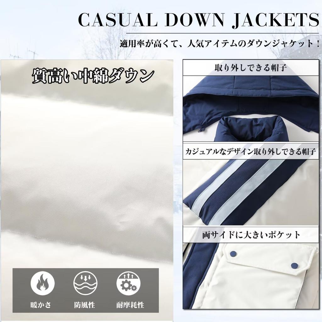 Kayiyasu Stylish Down Winter Casual Heavyweight Plus Warm Perfect for and Mountaineering Men's Jacket, Wear, Jacket, 45kg-100kg Weight, Sizes, Hooded,