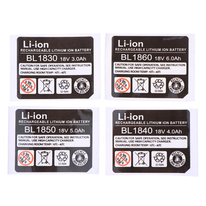 BL1830 Li Battery Sticker For Mak 18V 3Ah To 6Ah Drill Self Adhesive Label For Quick Battery Replacement