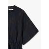 Studio Tomboy Back Open Sheer Check Short Sleeve Dress 9106241204 