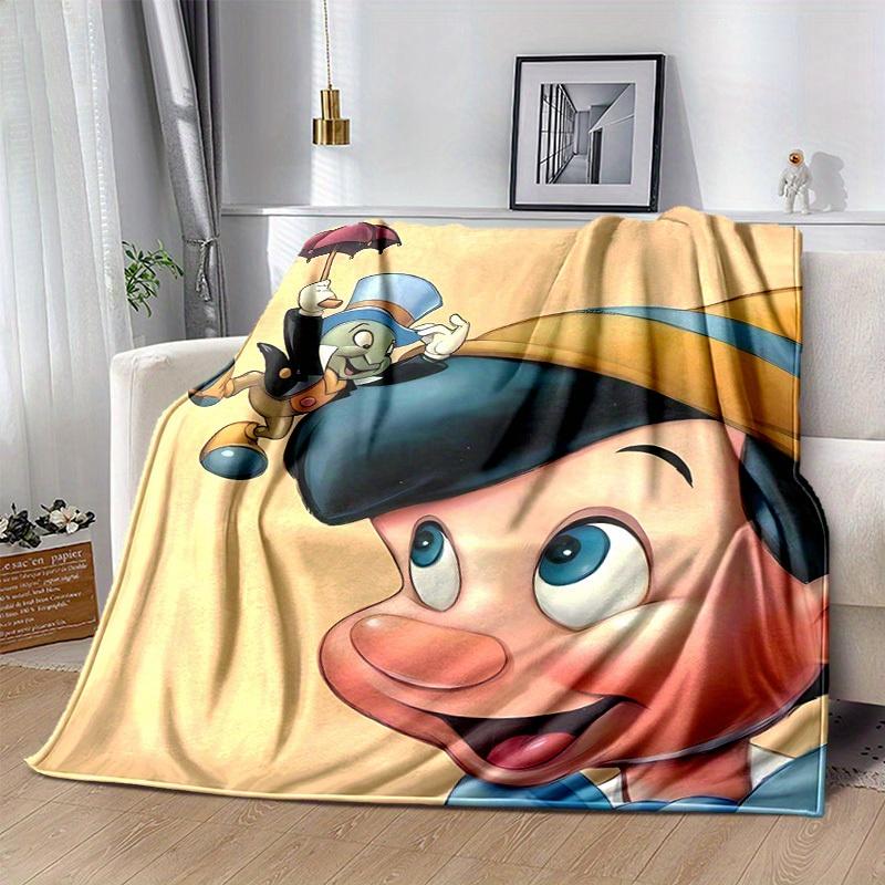 1pc, Disney Pinocchio Jiminy Cricket Blanket Gift for Home Decorative Throw Blanket Sofa Cover Bedding Travel Camping Car Beach Office Nap Mat