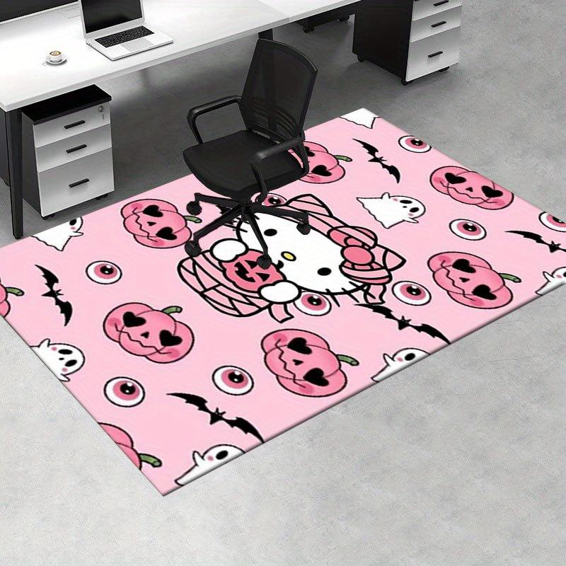 1 Stück Sanrio Hello Kitty Meerjungfrau Aufdruck Büroteppich Rechteckiger Teppich Unter dem Tisch, Perfekte Raumdekoration für Wohnzimmer, Schlafzimmer, Küche, Rutschfester Boden