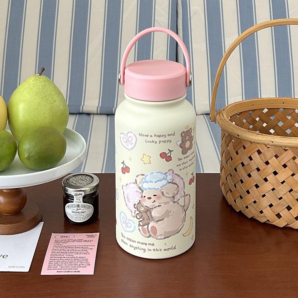 Nerezová ocel 304 Teplé hrnky Velkokapacitní láhev na vodu Přenosný izolační pohár