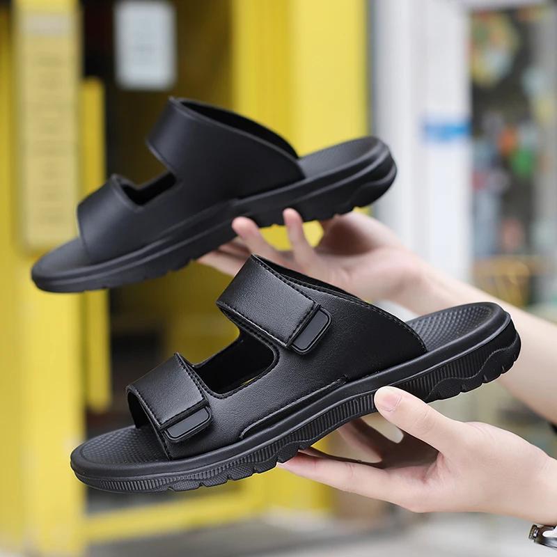 Thick Platform Cloud Slippers Women Double Buckle Soft Sole Pillow Slides Sandals Men Summer Beach Non-Slip Flip Flops Hombre