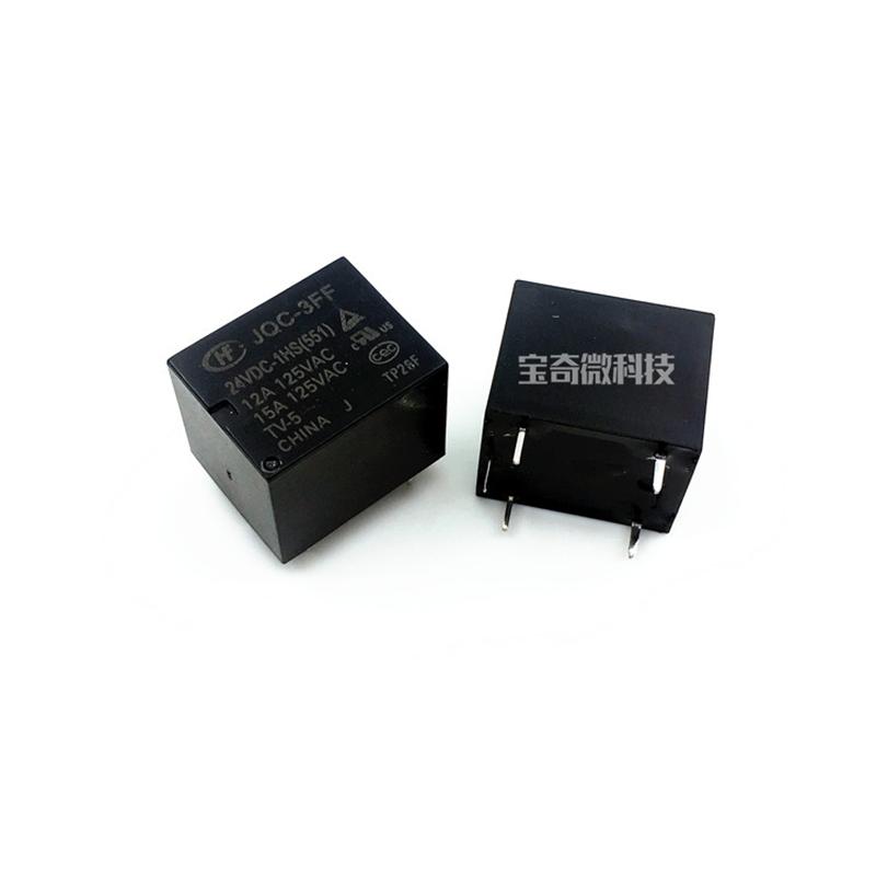 5PCS/Lot Relay HF3FF JQC-3FF-5VDC 9VDC 12VDC 24VDC-1HS 1ZS 1HST 1ZST 1ZSTF 12A 4PIN Relays 5