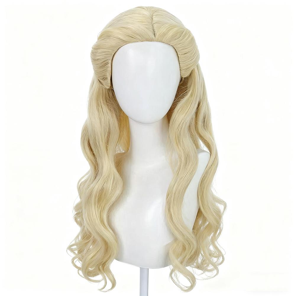 

Светлый синтетический парик для косплея, парик для косплея по фильму Злая , костюм, взрослый, женский, парик для ролевых игр на Хэллоуин