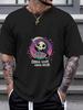 1pc Cereal Killer Cute Cartoon Grim Reaper Kawaii Style T-shirt - Black 180g Cotton Crew Neck Short Sleeve Tee with Vibrant Single-Sided Print