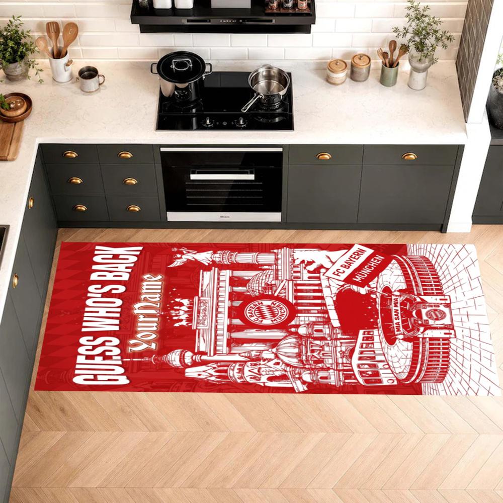 Bayern Munich Customize Your Name Kitchen Rug Runner Rug Laundry Mat Hallway Entryway The Best Gift Choice