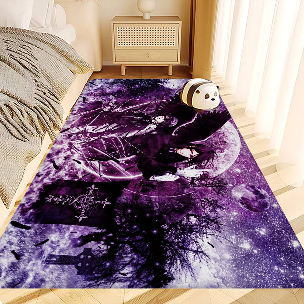 Anime Black Butler Kitchen Mat Kids Room Bedroom Decoration Balcony Anti-Slip Doormat Living Room Alfombra