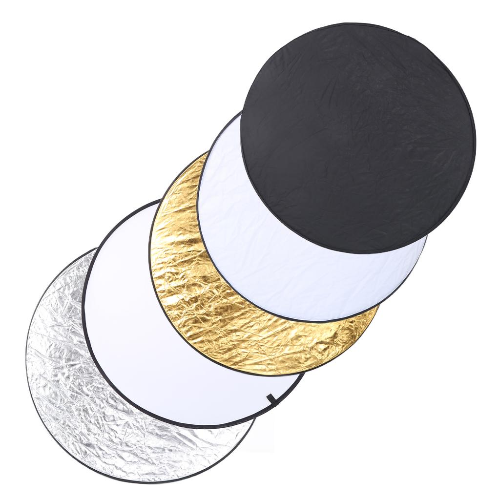 110 cm 5 in 1 Haltegriff Faltbare Runde Disc Licht Reflektor Tragbare Fotografie Diffusor