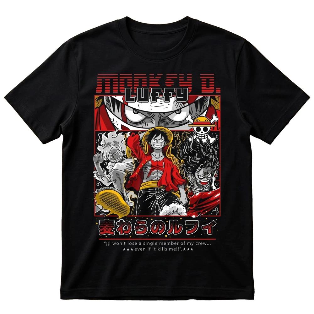 Monkey D Luffy One Piece Gear Forms TShirt Straw Hat Anime Graphic Tee Unisex S