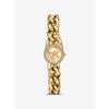 Petite Pavé Gold-Tone Chain-Link Watch MKO1067