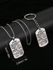 Stainless steel keychain and necklace, gift for daughter, carved badge, Ideal Gift for Men, Couples, Boyfriend, Family & Friends