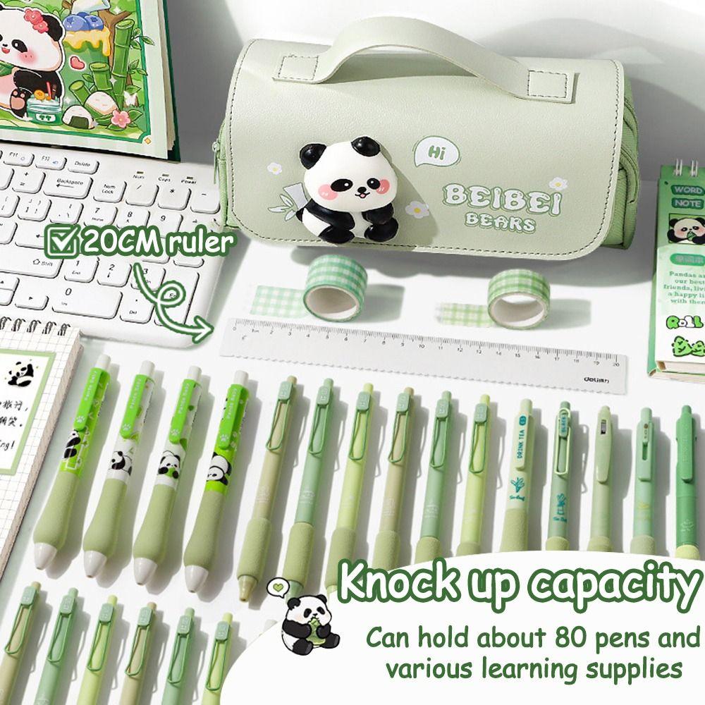 Capybara Stationery Bag Large Capacity Pen Box Cute Decompression Pen Bag  Gift