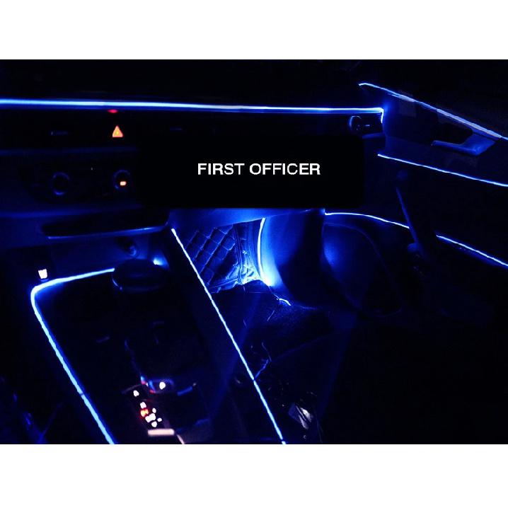 6 In 1 Led Car Interior Atmosphere Ambient Lights 6/8m RGB Neon Interior Ambient Light by App Control Fiber Optic Strips Light
