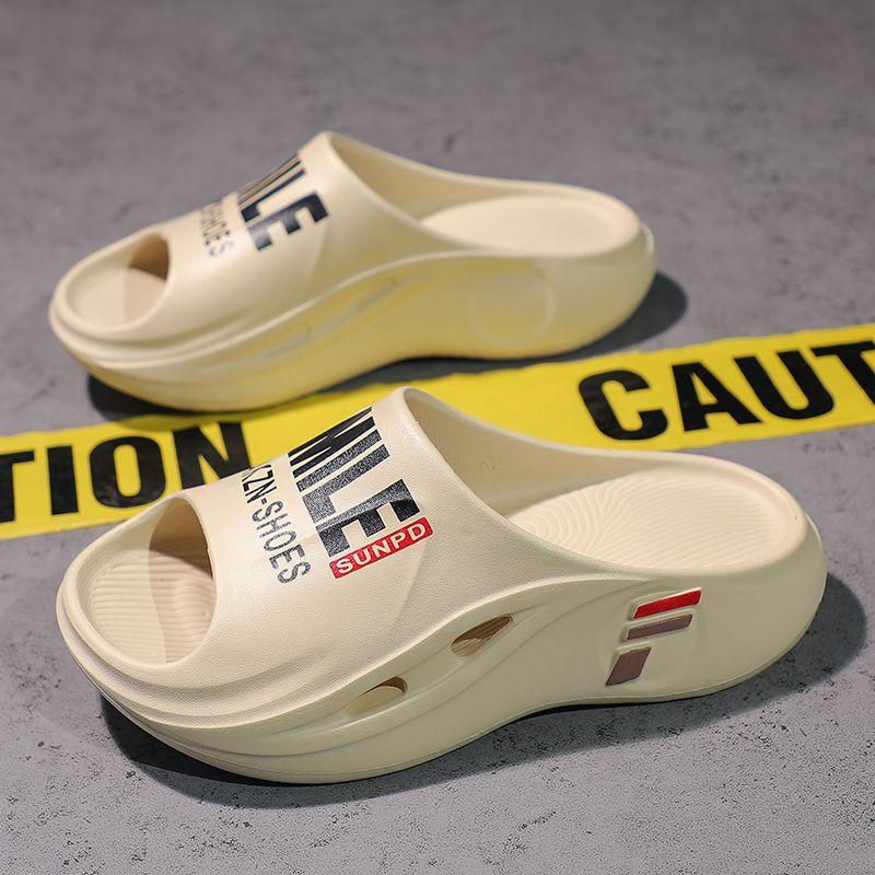 New High-End MenNon-Slip Odor-Resistant Thick Sole EVA Beach Slides Slippers SandalsComfortable and Fashionable.