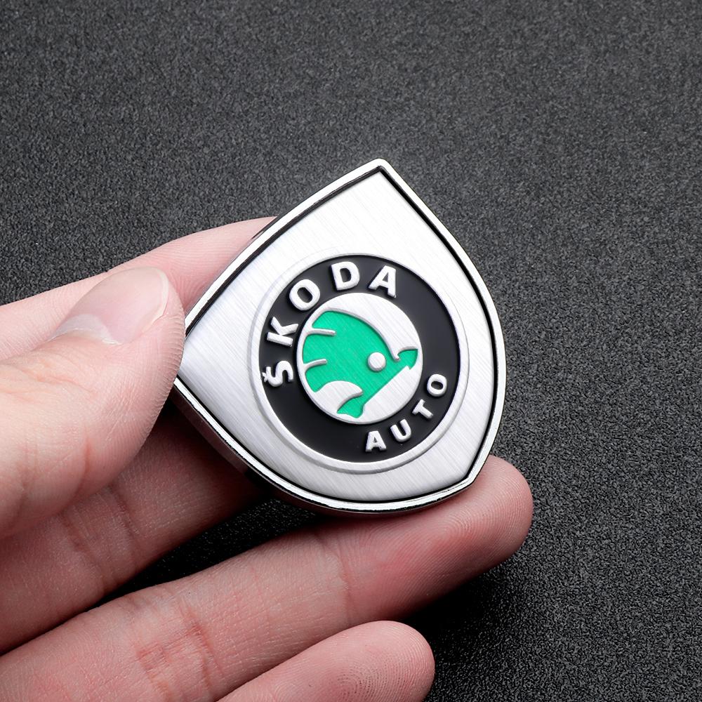 BWI5 Car Shield Badge Sticker Auto Body Side Window Decoration Accessories For Skoda Octavia Rapid Fabia Superb Kodiaq Kamiq A7 A5