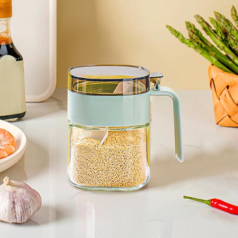 Press-Type Glass Seasoning Jar