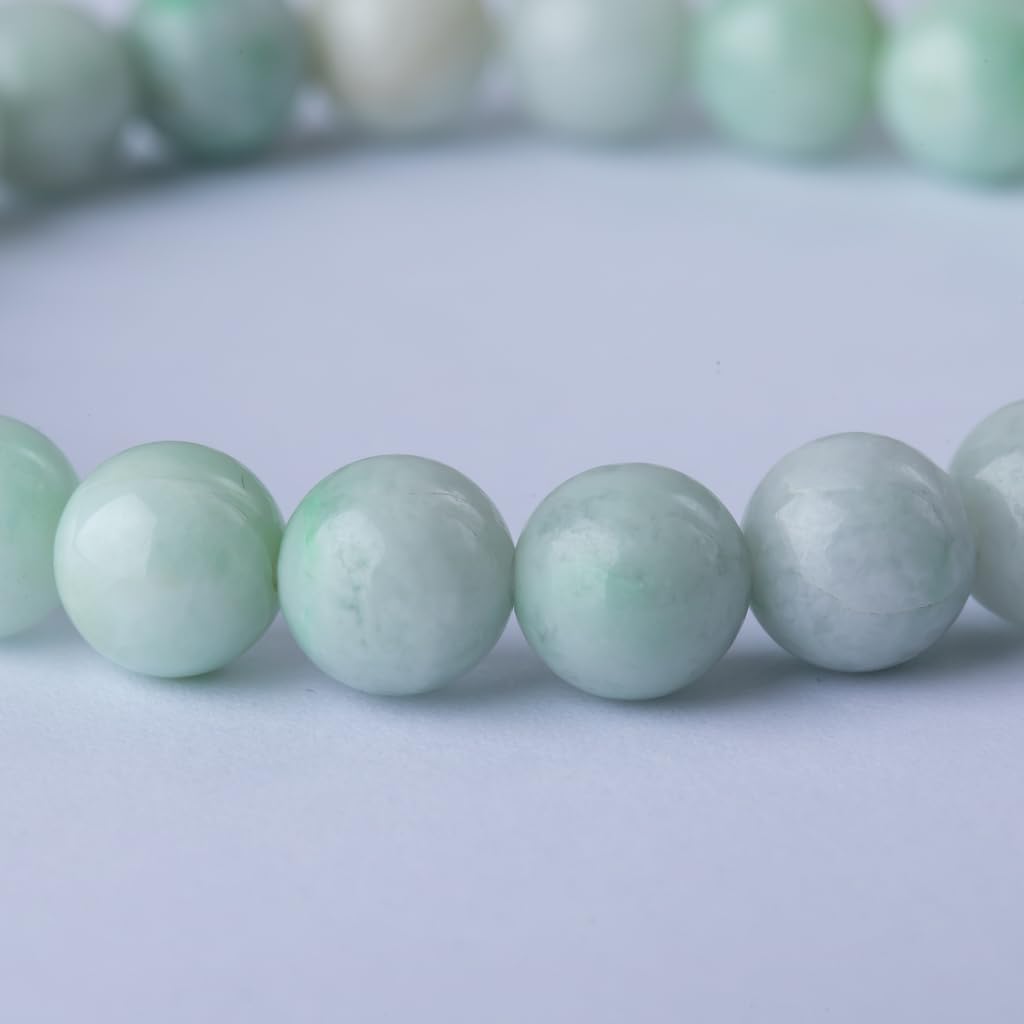 16cm Itoigawa Natural Jadeite Pale Japanese National Jomon Power Stone Jadeite Workshop Special Paulownia Wood Quality Guarantee ABR0888 (8mm beads,