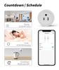 HomeKit US Standard WiFi Smart Socket 10A Switch with Voice Control and Alexa Compatibility