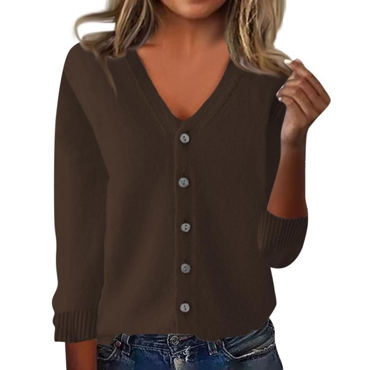 Women Casual Long Sleeve Knit Cardigan Loose Fit Fashion Top Jacket