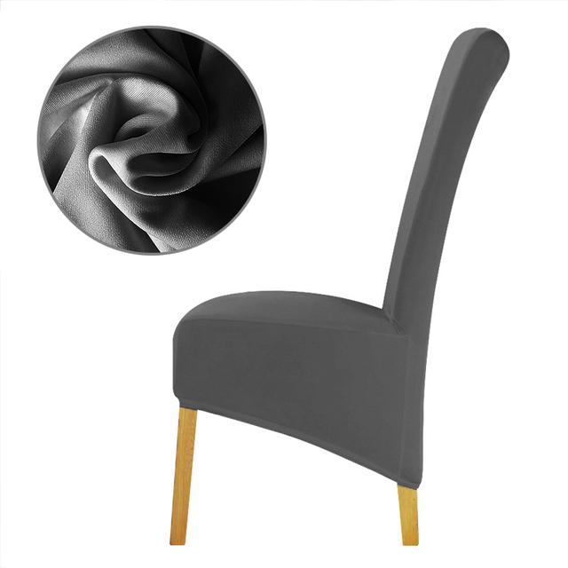 

1 шт., размер Xl, дешевый чехол на стул, большой размер, с длинной спинкой, чехлы на стулья в европейском стиле для ресторана, отеля, вечеринки, домашнего банкета 1 Piece