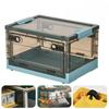 Book Storage Box Foldable Student Book Box Dormitory Book Sorting Box Transparent Household Storage Book Box