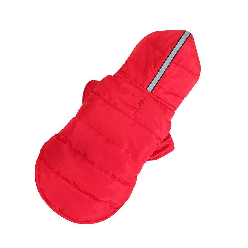 Pet clothes winter clothes, dog clothing autumn and winter new down jackets, puppy windproof hooded cold-proof thermal insulation clothes