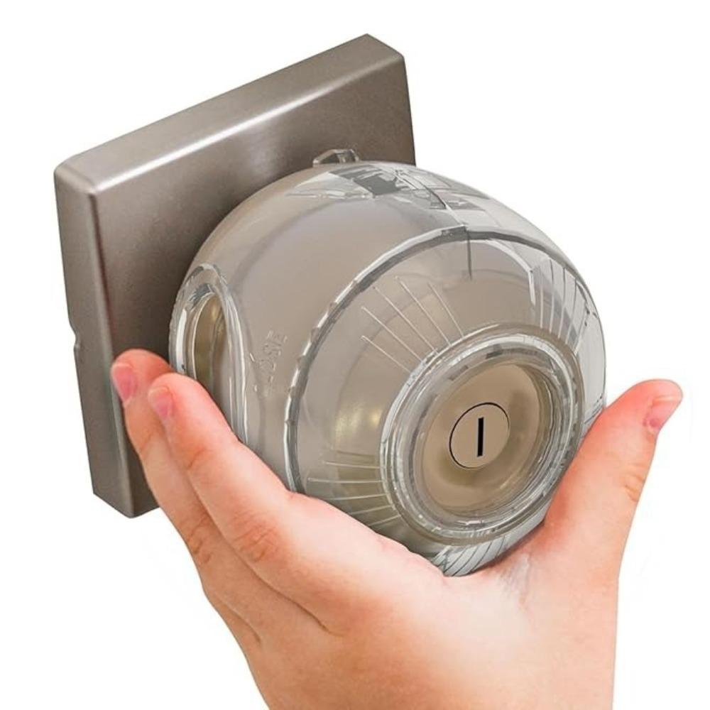 Hard-to-Remove Design Child Safety Door Knob Cover Dual-Lock Door Knob Locks For Toddlers