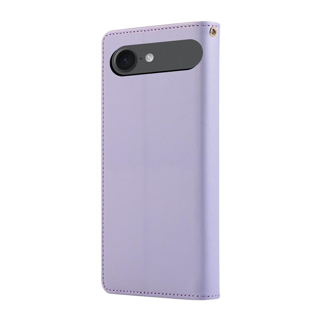 For iPhone 17 Air Case RFID Blocking Wallet Stand Rhombus Leather Phone Cover with Wrist Strap