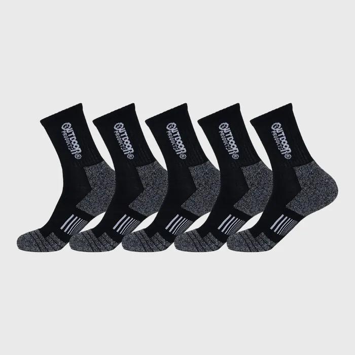 Outdoor Products Trekking Mid-Crop 5-Pair (4 Colors)