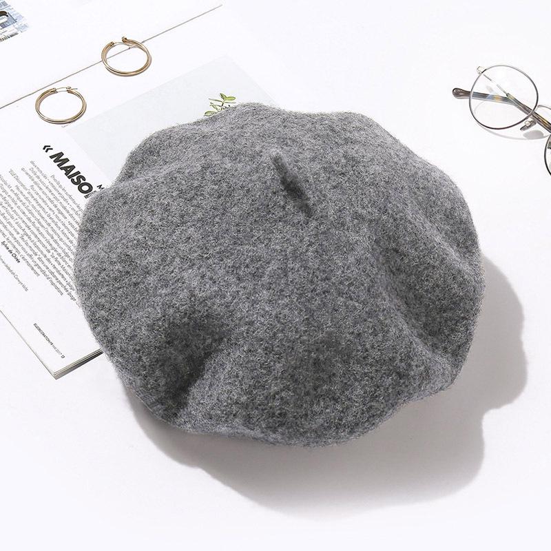 Women's Retro Wool Beret - Autumn/Winter Korean Style Pumpkin Painter Hat