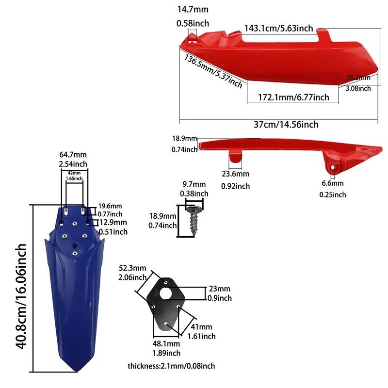 LESQUE Pit Dirt Bike Rear Seat Cushion Fairing Kits Fender Cover Mudguard For TALARIA Sting R MX4 X3 Electric Bikes Scooter