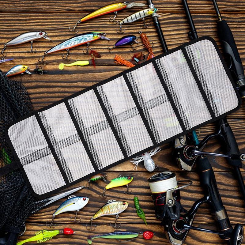 Fishing Lure Wraps PVC Roll Up Fishing Bait Protective Covers Portable Waterproof Tackle Organizer Bag For Fishing Enthusiasts