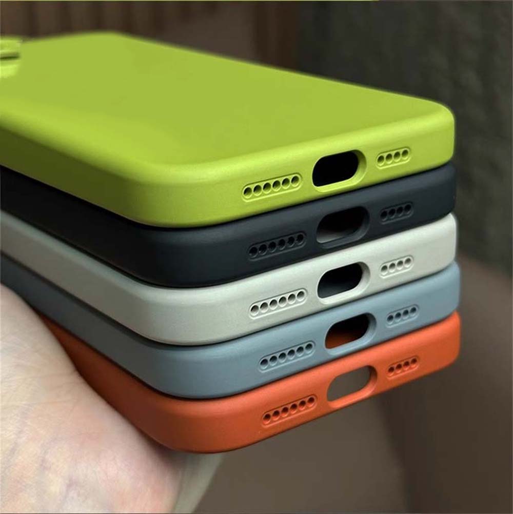 Luxury Liquid Silicone Shockproof Soft Phone Case For iPhone 16 15 14 13 Pro Max 16Pro 15Pro 14Pro 16 Plus Lens Protective Cover