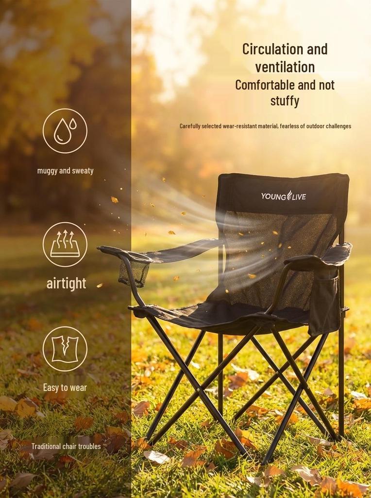Ultra-Light Portable Folding Moon Chair for Outdoor Camping & Fishing