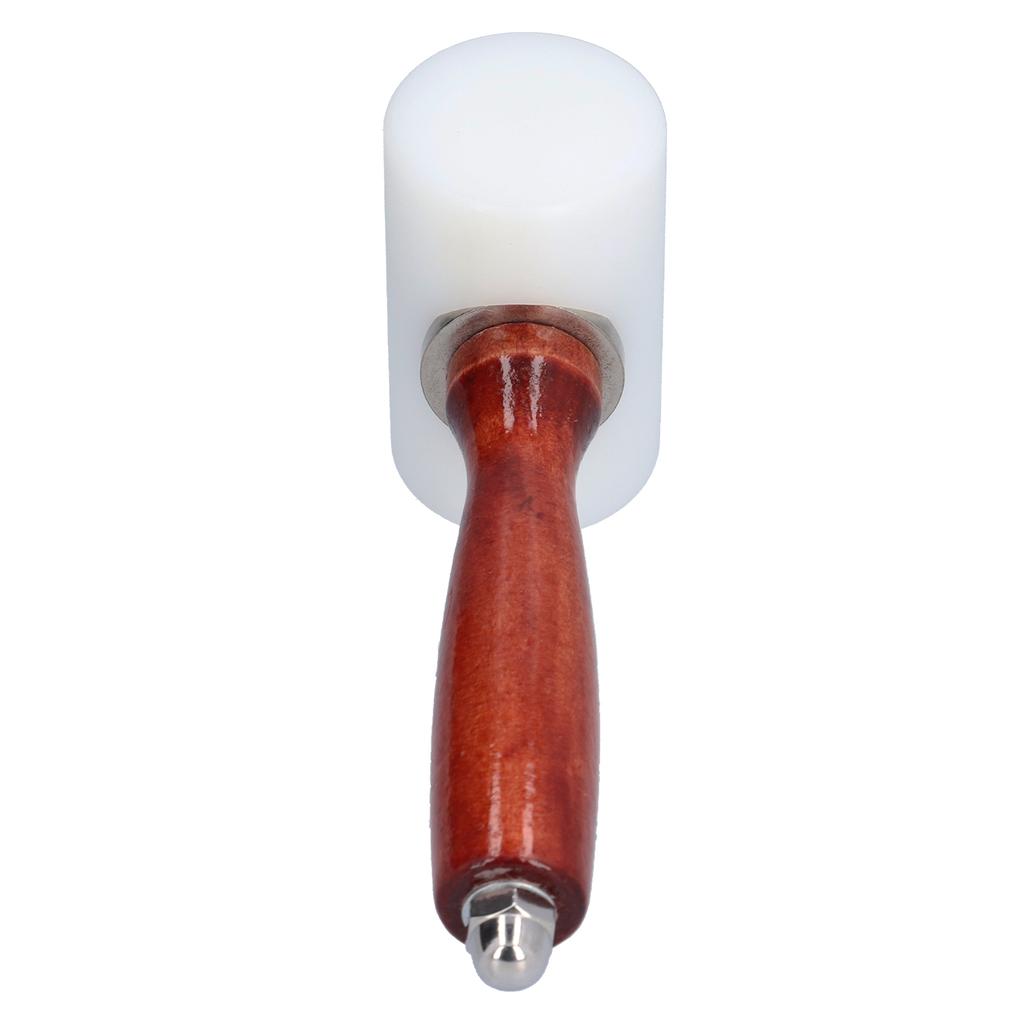 Leather Carving Hammer NonSlip and Durable Wood Handle Nylon Hammer for Stamping Sew Leather