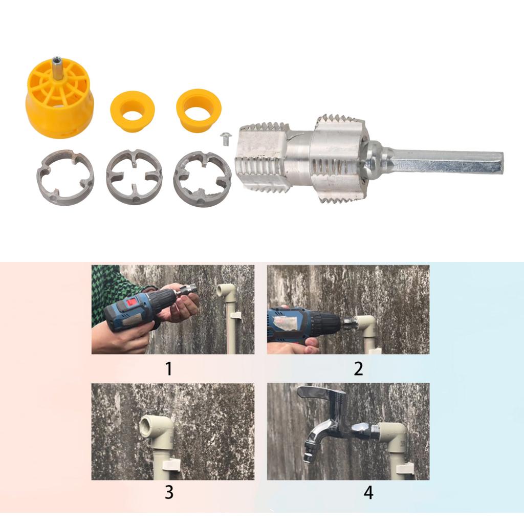 PPR Pipe Tool Expansion Adapter High Efficiency Tool Stable Clamping Drill Bit Suitable For PVC Pipes Drill Bits For Water Pipes