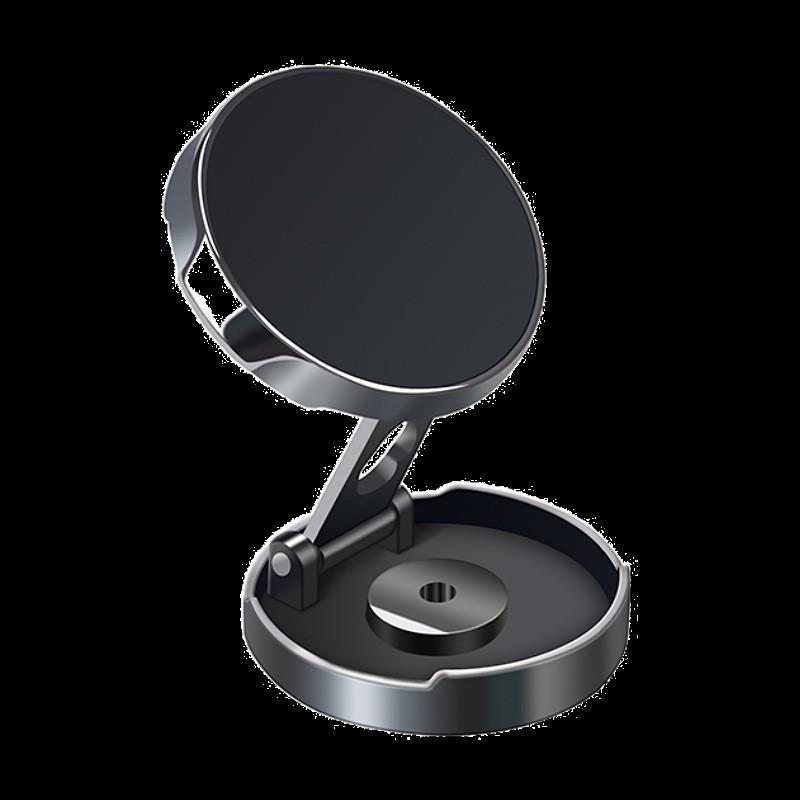 360° Foldable Car Magnetic Phone Holder - Strong Metal Mount for Navigation