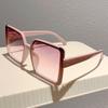 Fashion Vintage Luxury Designer Square Sunglasses Women Punk Big Frame Elegant Shades UV400 Protection