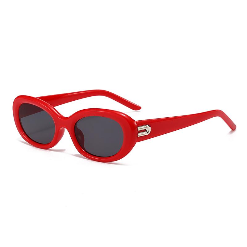 New Retro Sweet And Cool Oval Frame Square Face Trendy Sunglasses For Women Cat Eyes Sunglasses MN5539