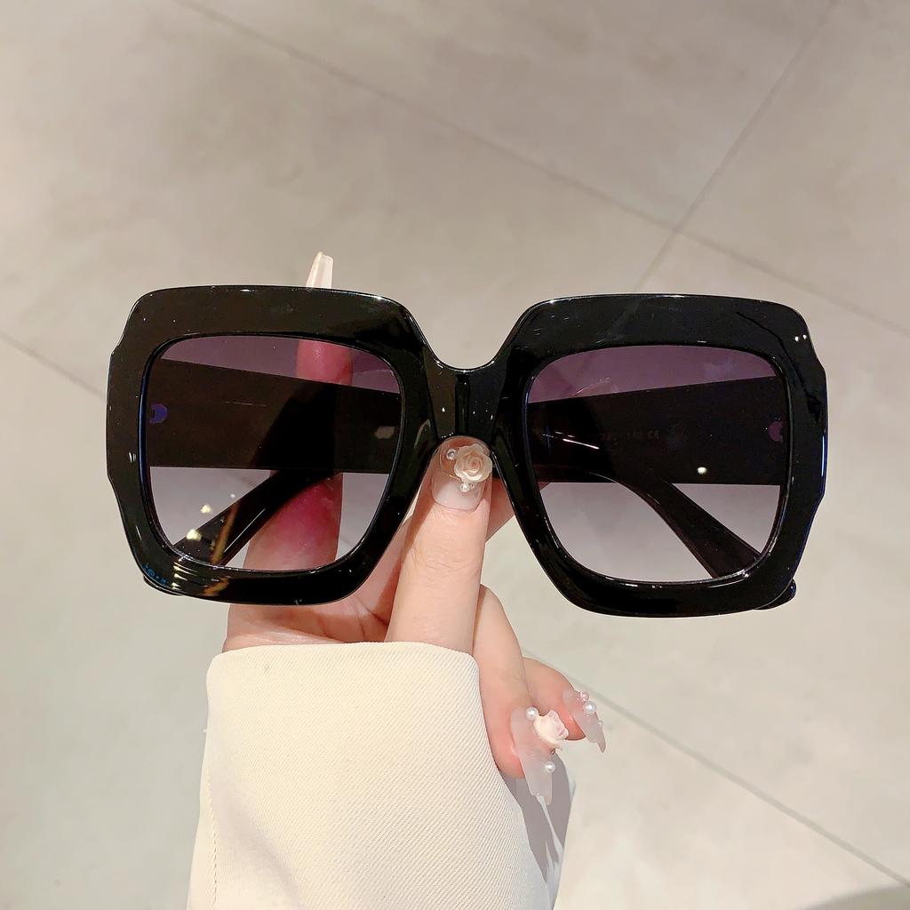 Oversized Square Sunglasses Women  New In Vintage Candy Color Gradient Travelling Shades Trendy Outdoor Sun Glasses