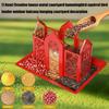 Squirrels Proof Outdoor Bird Feeder Metal Construction Feeding Ports Weatherproof Roof Design For Finches