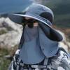 1 Pc Full Face Cover Fishing Hat Sun Cap With Mask Summer Hat Mountaineering Sun Protection Anti UV Hiking Hat Women Men